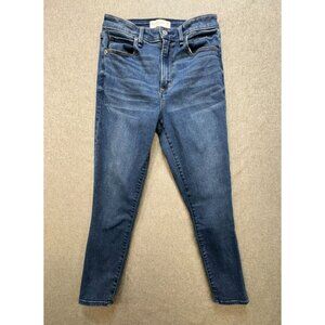 Abercrombie & Fitch Curve Love Super Skinny Jeans Size 28R Blue Denim High Rise